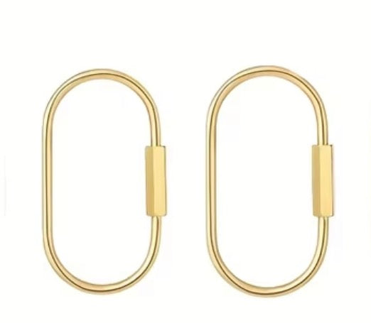 Brass Screw Lock Charm Holders - Set of 2