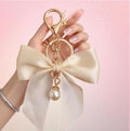 Pearl Bow Bag Charm