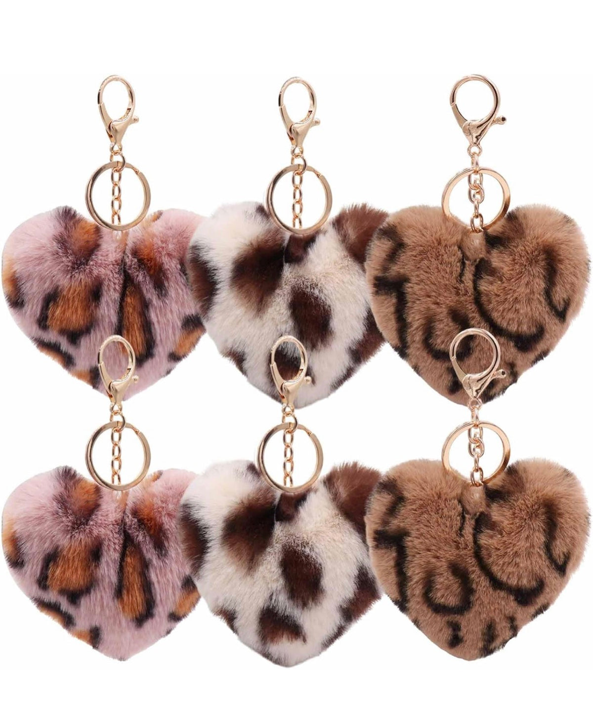 Wild at Heart | Plush Leopard Heart Bag Charm