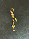 Martini & Olive Bag Charm