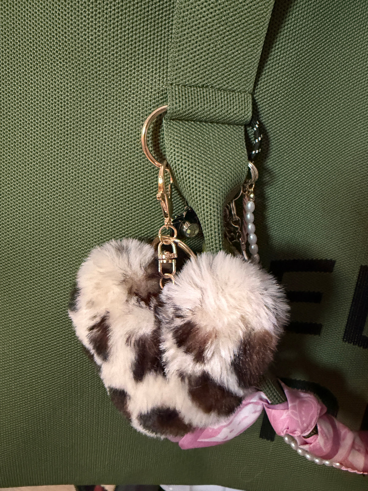 Wild at Heart | Plush Leopard Heart Bag Charm