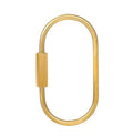 Brass Screw Lock Charm Holders - Set of 2